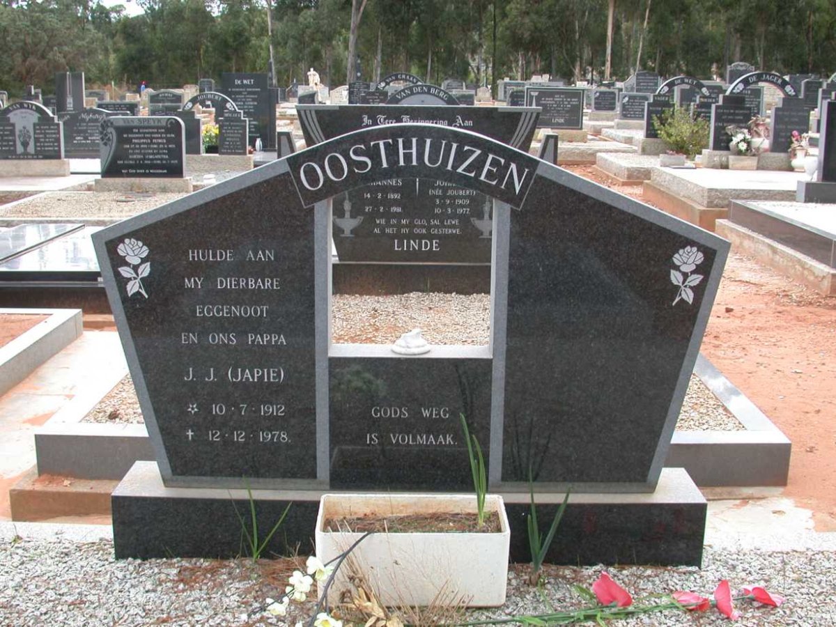 OOSTHUIZEN J.J. 1912-1978