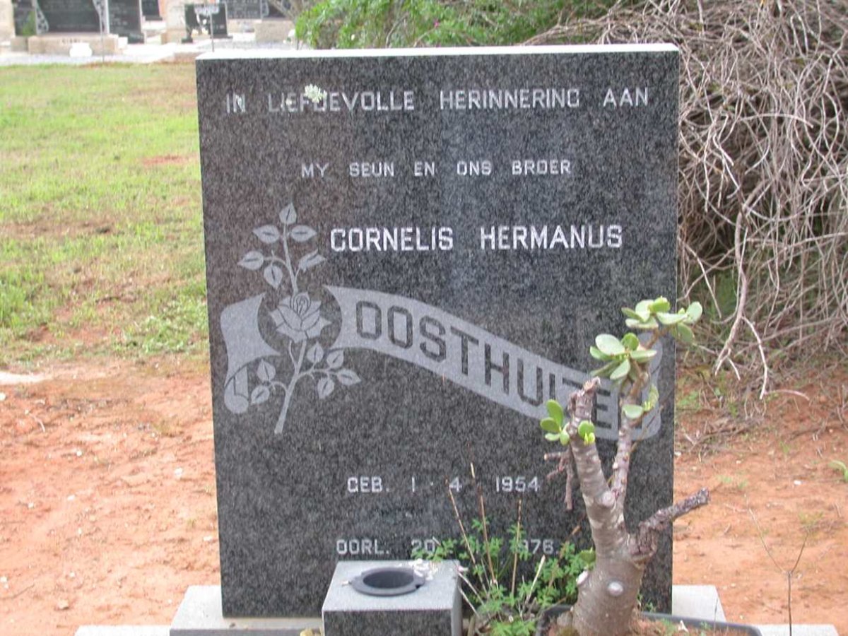 OOSTHUIZEN Cornelis Hermanus 1954-1976