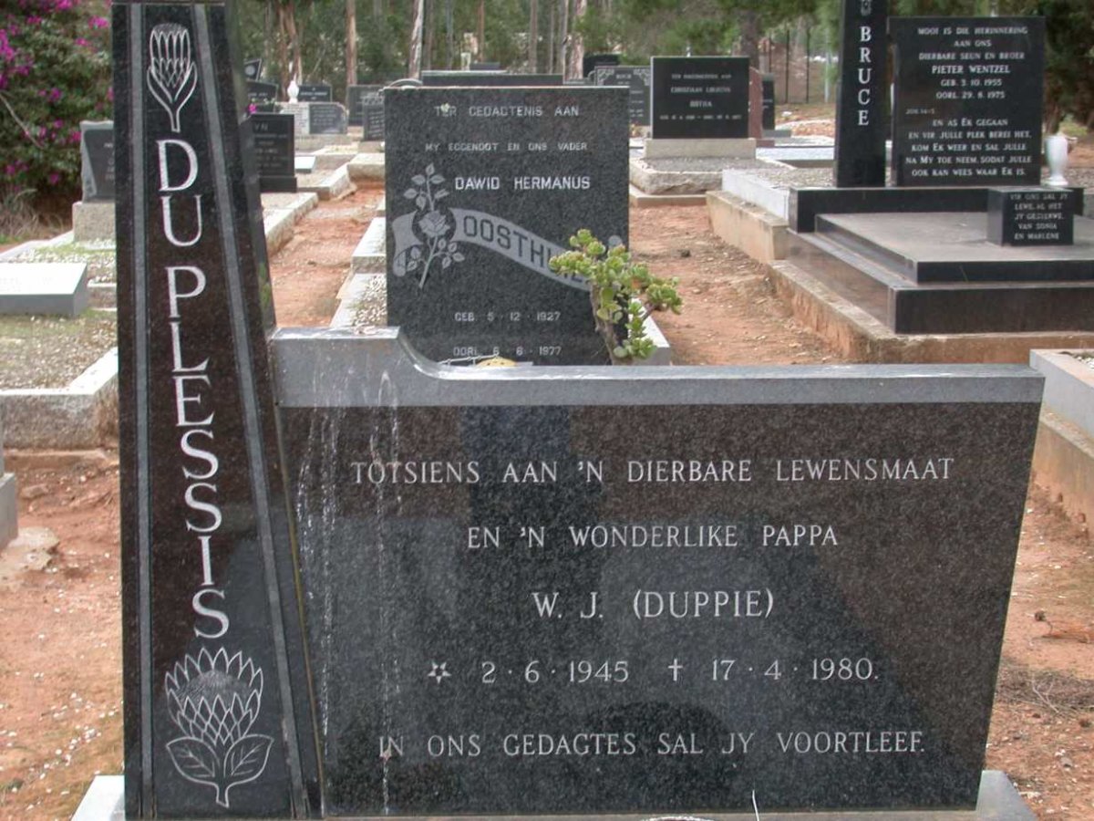 PLESSIS W.J., du 1945-1980