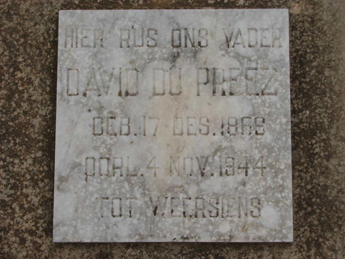 PREEZ David, du 1866-1944