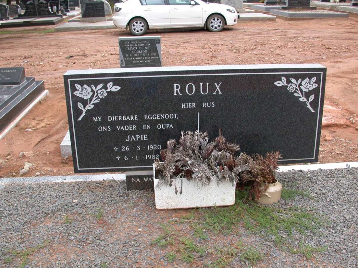 ROUX Japie 1920-1982
