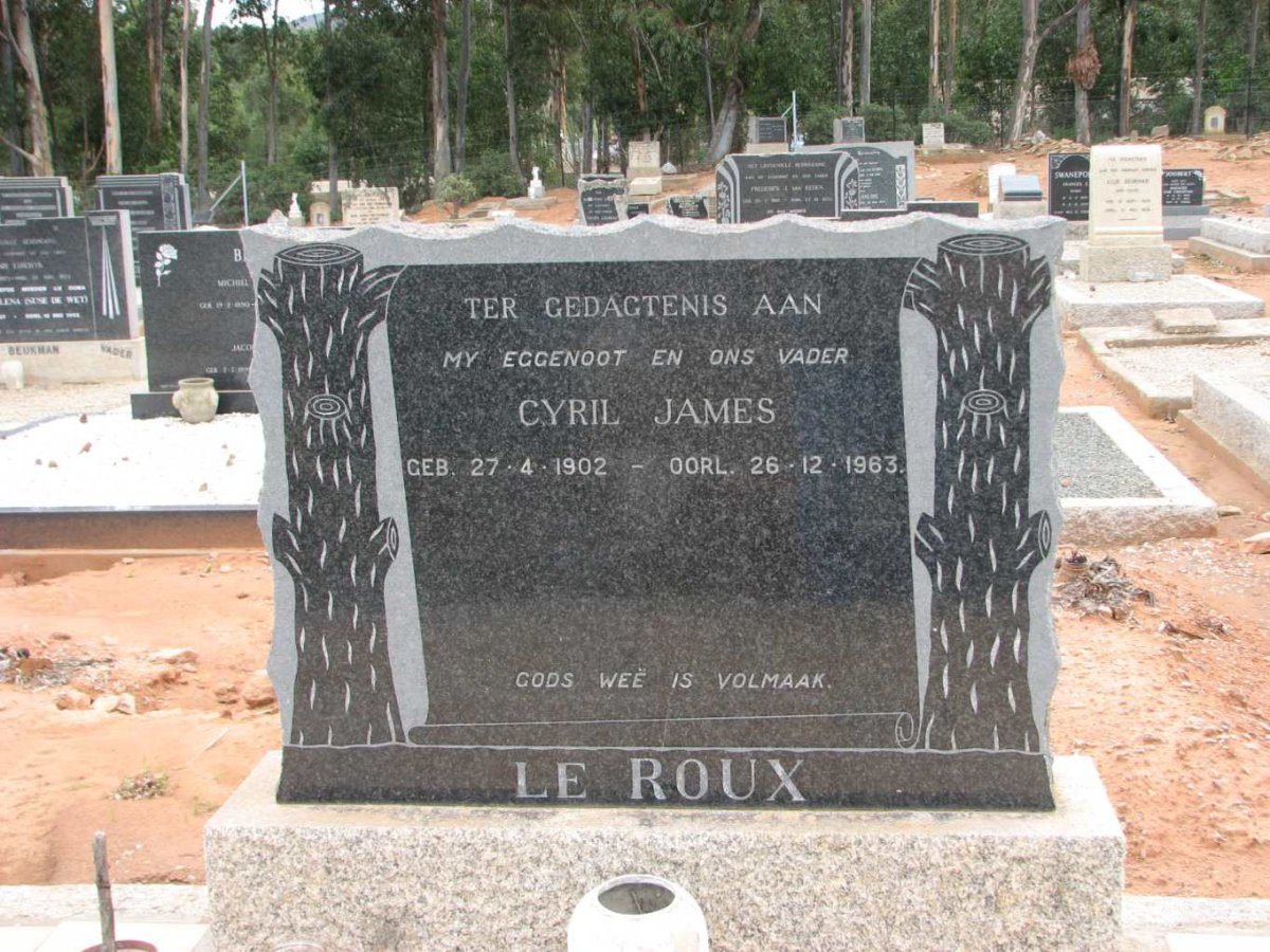 ROUX Cyril James, le 1902-1963