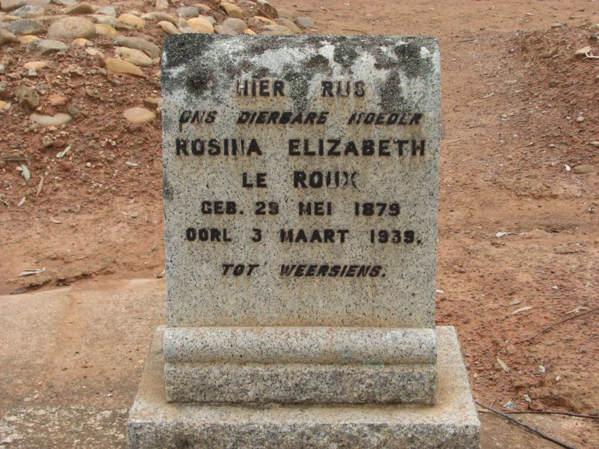 ROUX Rosina Elizabeth, le 1879-1935