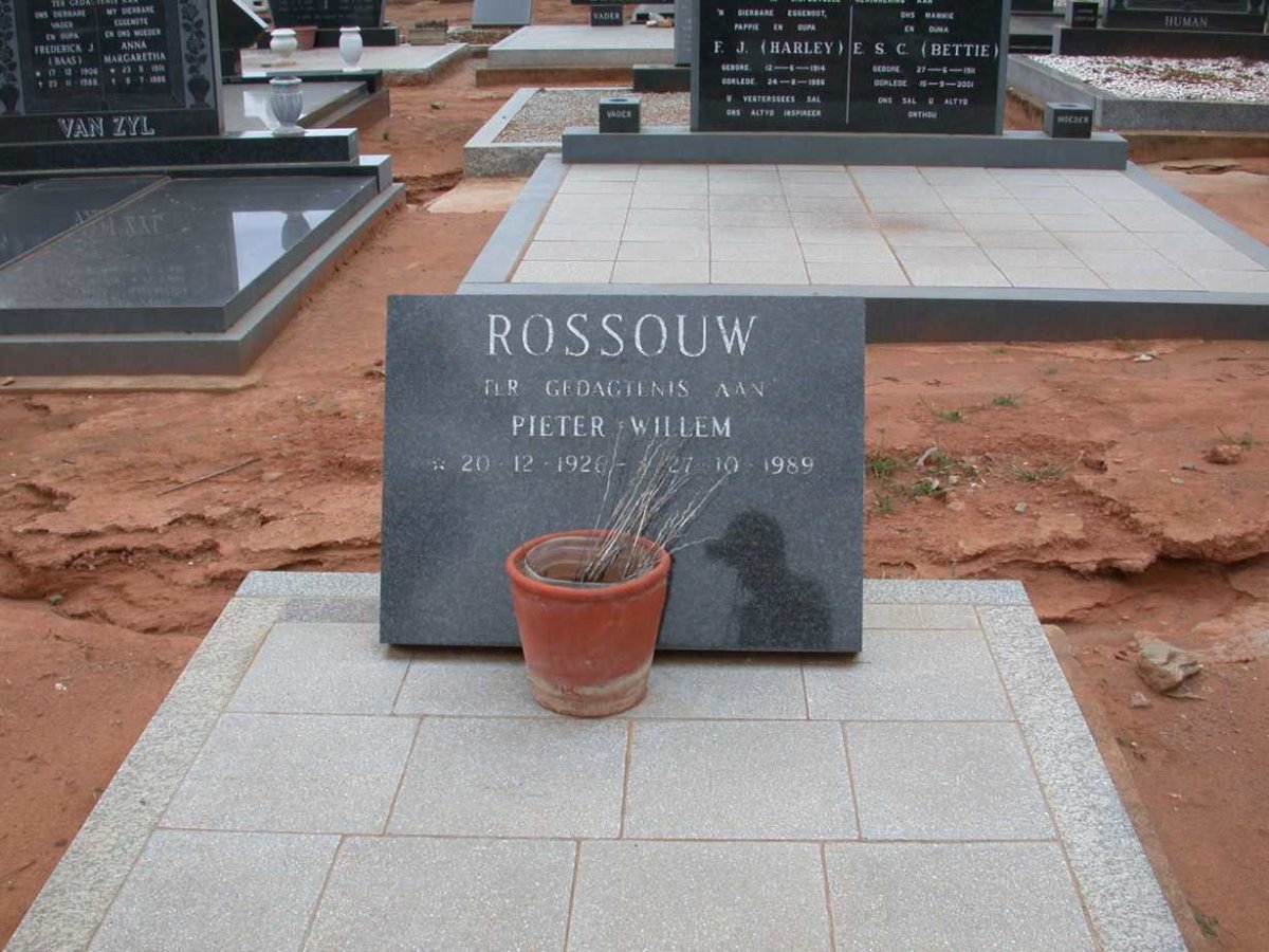 ROSSOUW Pieter Willem 1926-1989