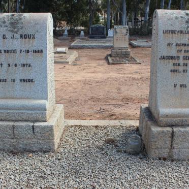 ROUX Jacobus Gerhardus 1878-1944 &amp; S.D.J. LE ROUX 188?-1975
