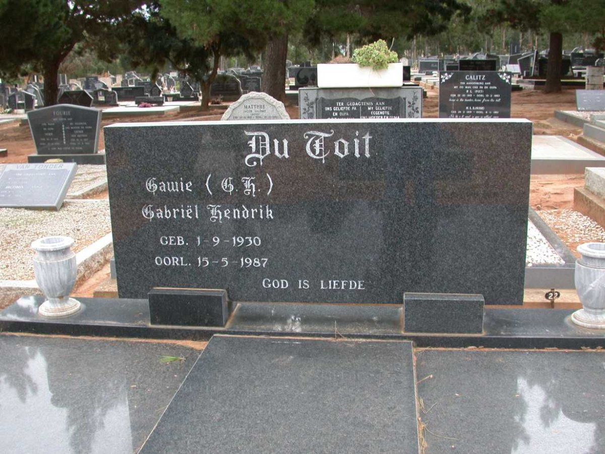TOIT Gabriël Hendrik, du 1930-1987