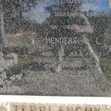 TERBLANCHE Henderik W.L. 1907-1956