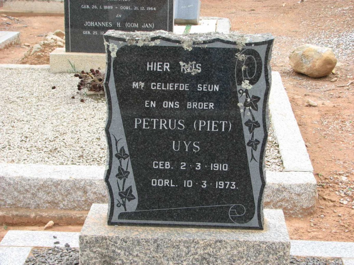 UYS Petrus 1910-1973