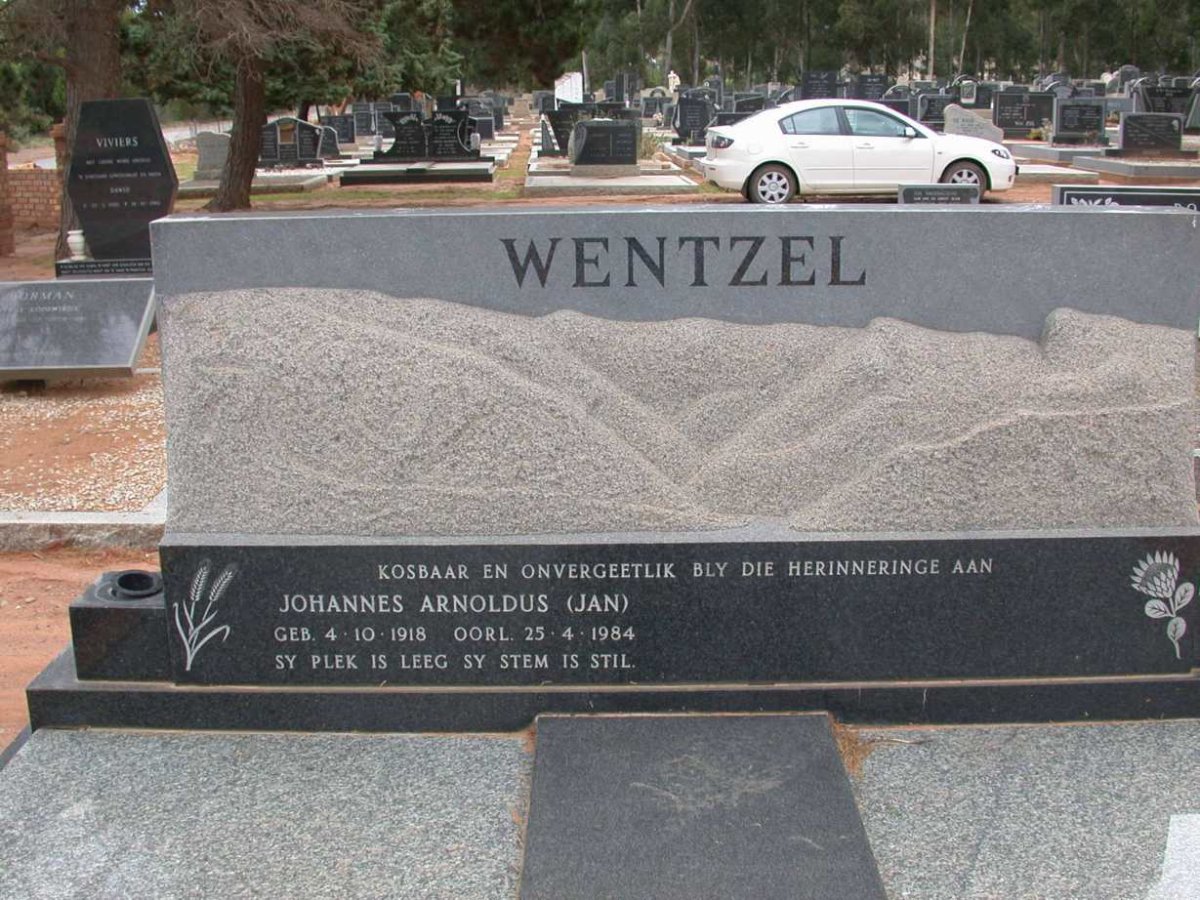 WENTZEL Johannes Arnoldus 1918-1984