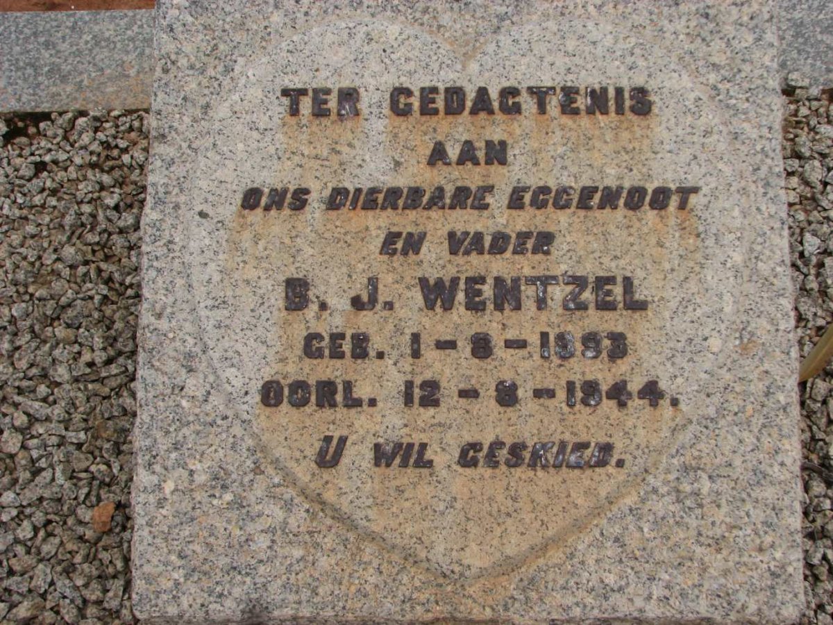 WENTZEL B.J. 1893-1944