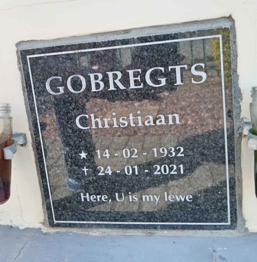 GOBREGTS Christiaan 1932-2021