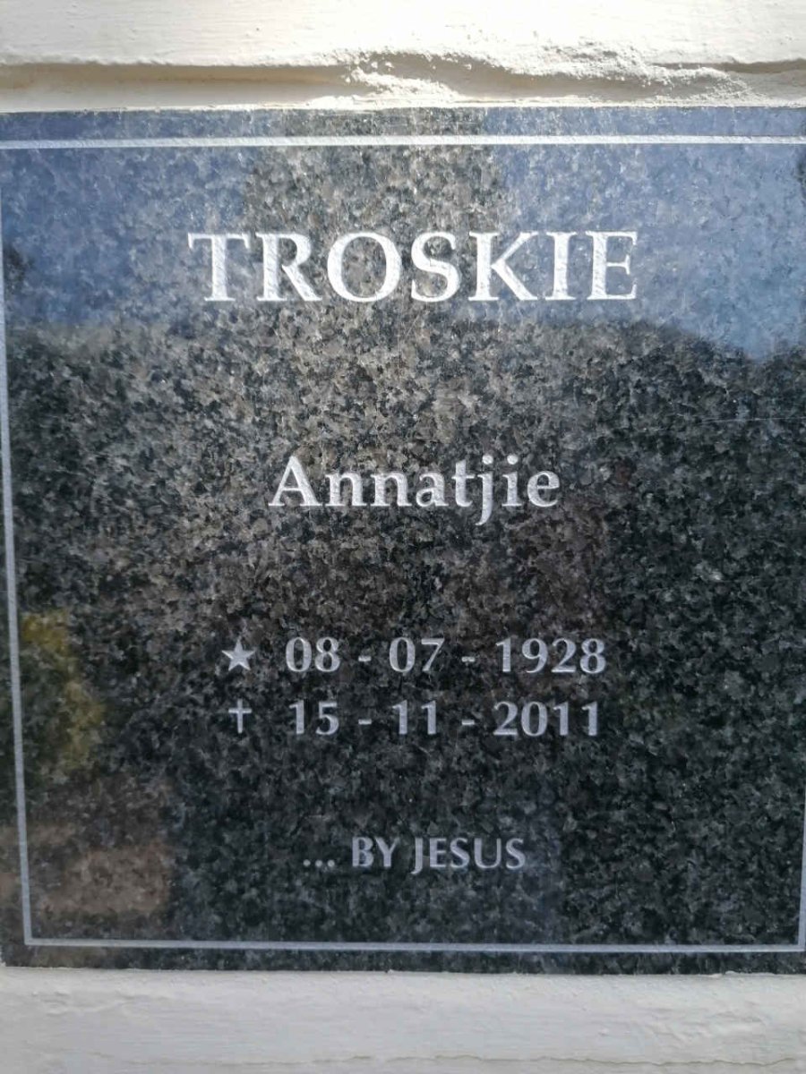 TROSKIE Annatjie 1928-2011