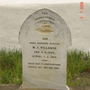 WILLEMSE  M.J. 1902-1918