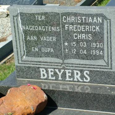 BEYERS Christiaan Frederick Chris 1930-1994