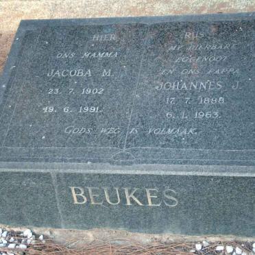 BEUKES Johannes 1888-1963 &amp; Jacoba M. 1902-1991