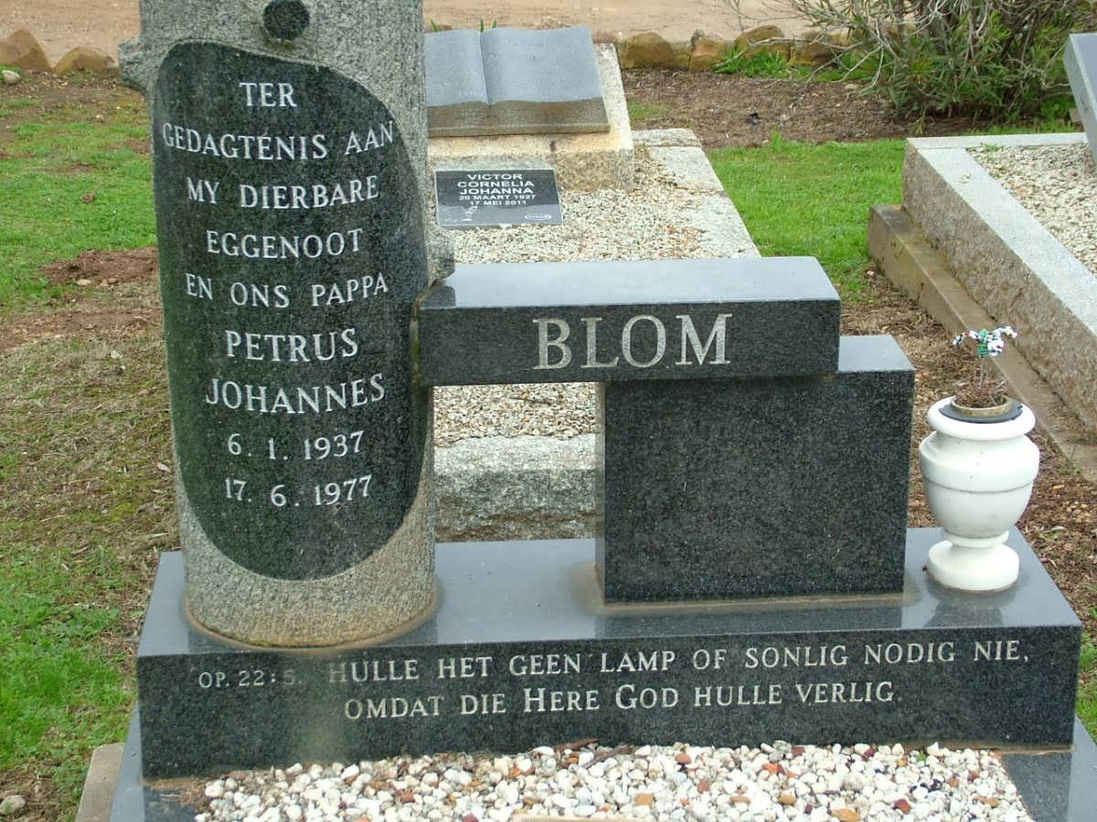 BLOM Petrus Johannes 1937-1977