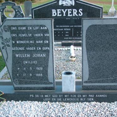 BEYERS Willem Johan 1929-1989