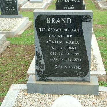 BRAND Agatha Maria nee VILJOEN 1893-1974