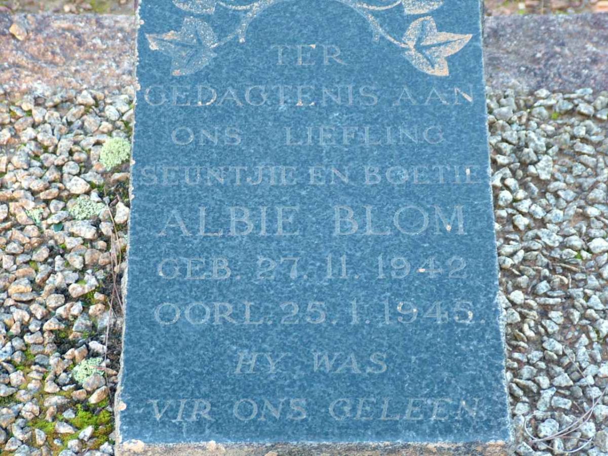 BLOM Albie 1942-1945