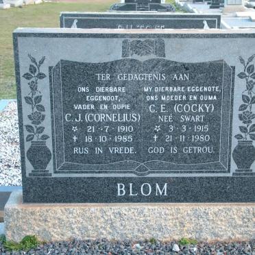 BLOM C.J. 1910-1985 &amp; C.E. SWART 1915-1980