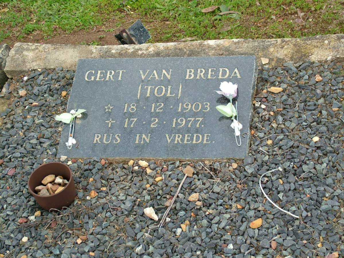 BREDA Gert, van 1903-1977
