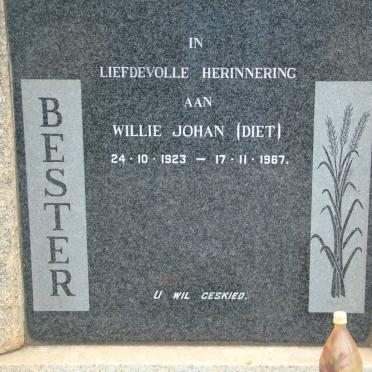 BESTER Willie Johan 1923-1967