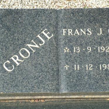CRONJE Frans J.C. 1928-1981