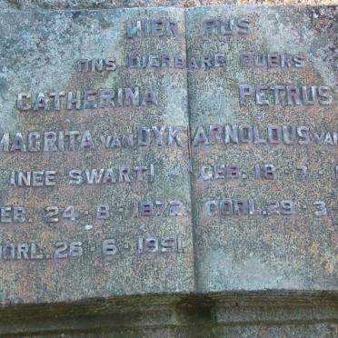 DYK Petrus Arnoldus, van 1867-1951 &amp; Catherina Magrita SWART 1872-1951