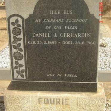 FOURIE Daniel J. Gerhardus 1895-1960