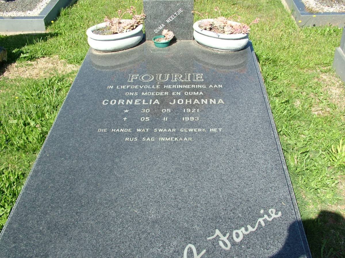 FOURIE Cornelia Johanna 1921-1993