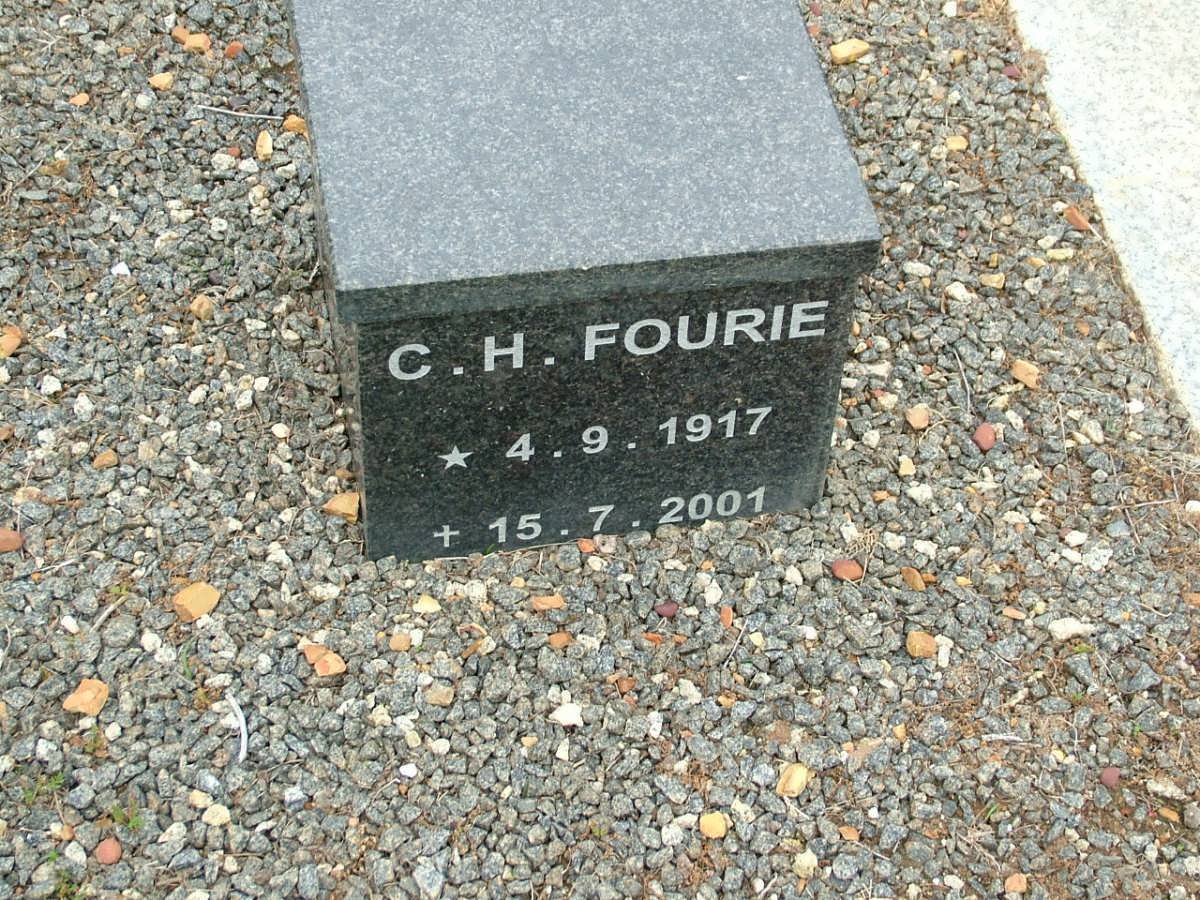 FOURIE C.H. 1917-2001
