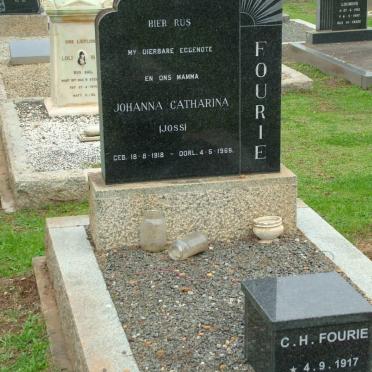 FOURIE Johanna Catharina 1918-1969 :: FOURIE C.H. 1917-2001
