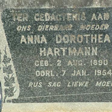 HARTMANN Anna Dorothea 1890-1954