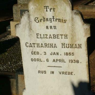 HUMAN Elizabeth Catharina 1855-1938