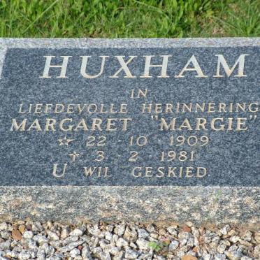 HUXHAM Margaret 1909-1981