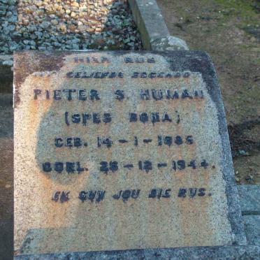 HUMAN Pieter S. 1885-1944