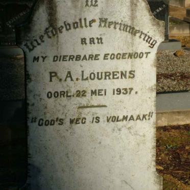 LOURENS P.A. -1937