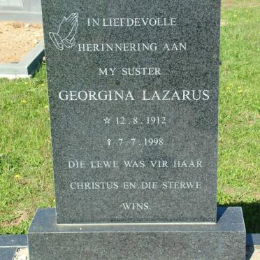 LAZARUS Georgina 1912-1998
