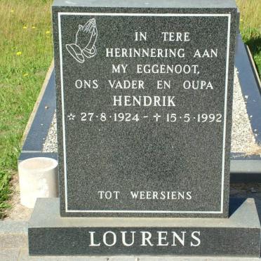 LOURENS Hendrik 1924-1992