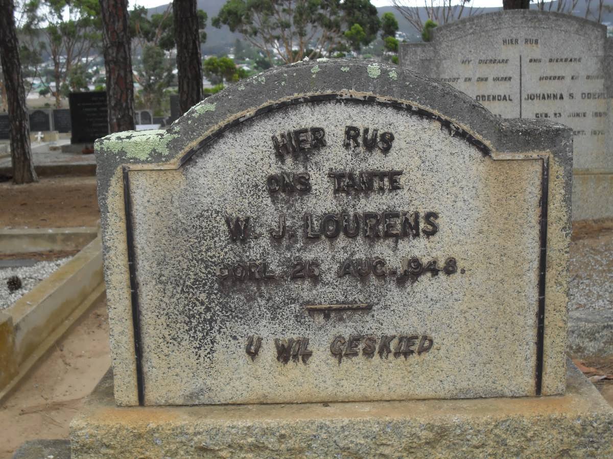 LOURENS W.J. -1948