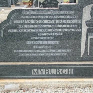 MYBURGH Tielman Roux 1890-1948 &amp; Helena G. OOSTHUIZEN 1892-1972