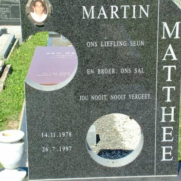 MATTHEE Martin 1978-1997