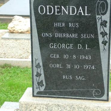 ODENDAL George D.L. 1943-1974