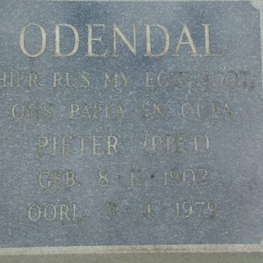 ODENDAL Pieter 1902-1979