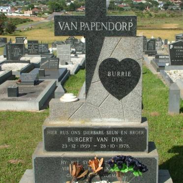 PAPENDORP Burgert van Dyk, van 1959-1978