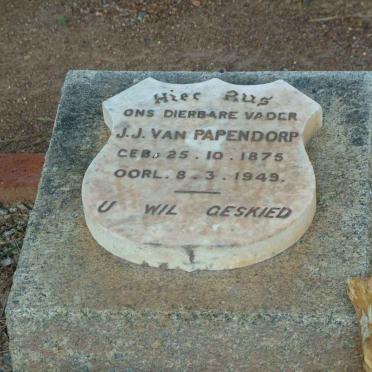 PAPENDORP J.J., van 1875-1949