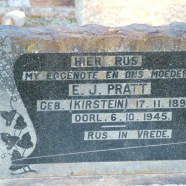 PRATT E.J. nee KIRSTEIN 1890-1945