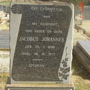 SPAMER Jacobus Johannes 1898-1977