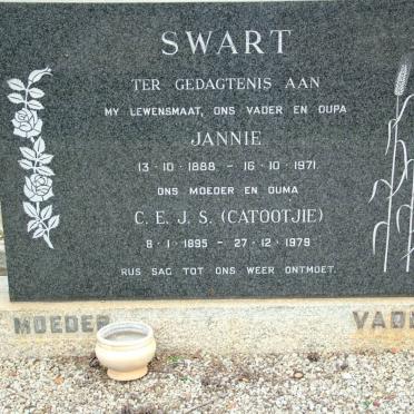 SWART Jannie 1888-1971 &amp; C.E.J.S. 1895-1979