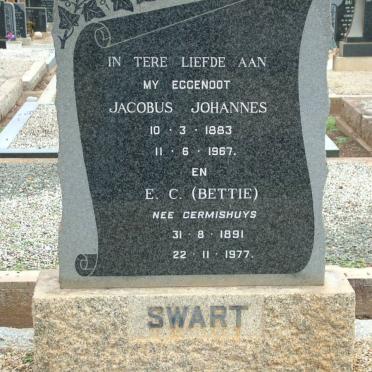 SWART Jacobus Johannes 1883-1967 &amp; E.C. GERMISHUYS 1891-1977